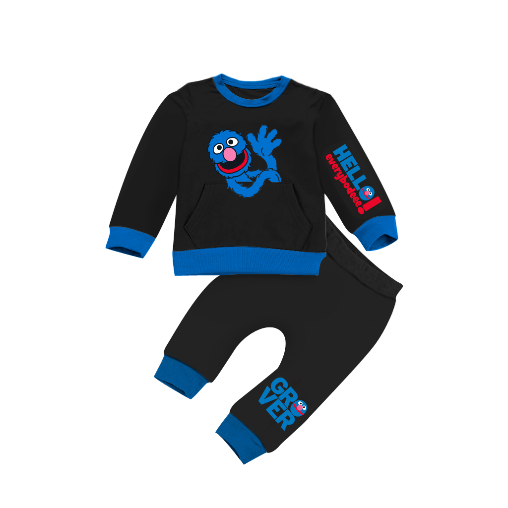 Grover Kids Crewneck Tracksuit | Sesame Street