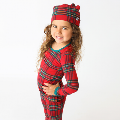 Hanlyn Holiday Plaid Slouchy Beanie