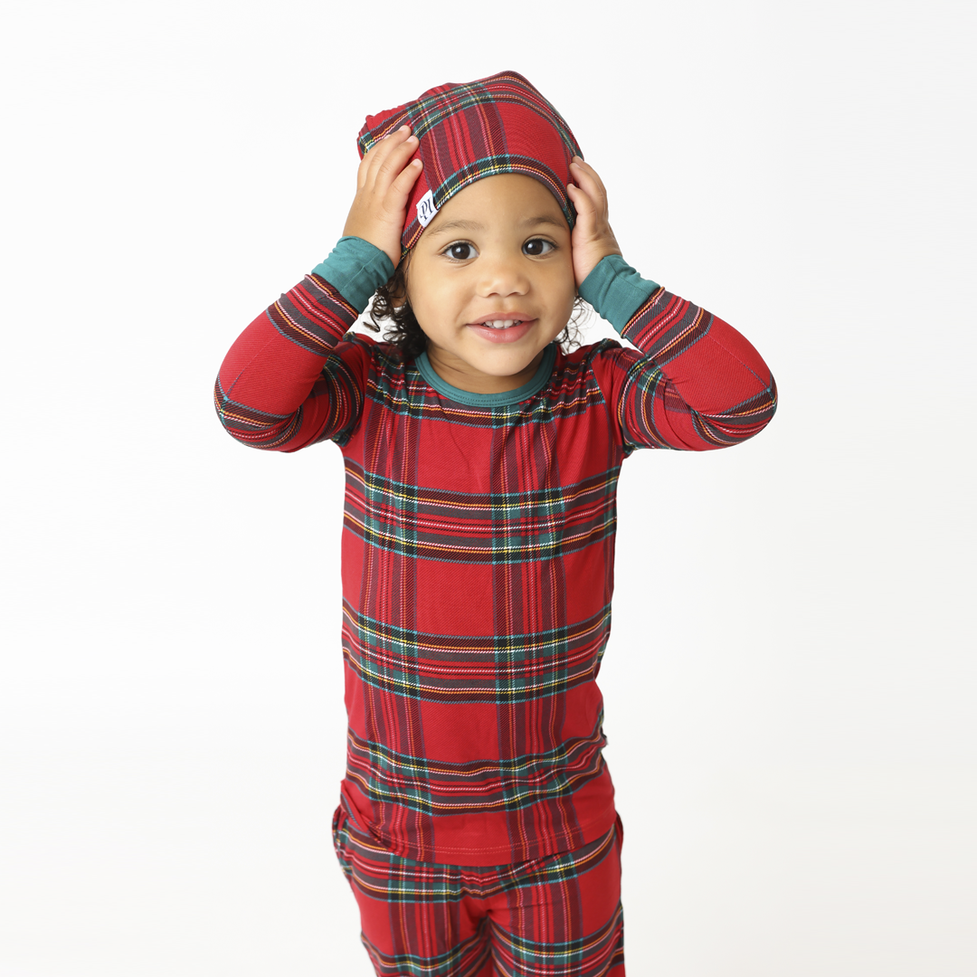 Hanlyn Holiday Plaid Slouchy Beanie
