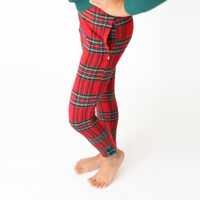 Hanlyn Holiday Plaid Little Bamboo Leggings