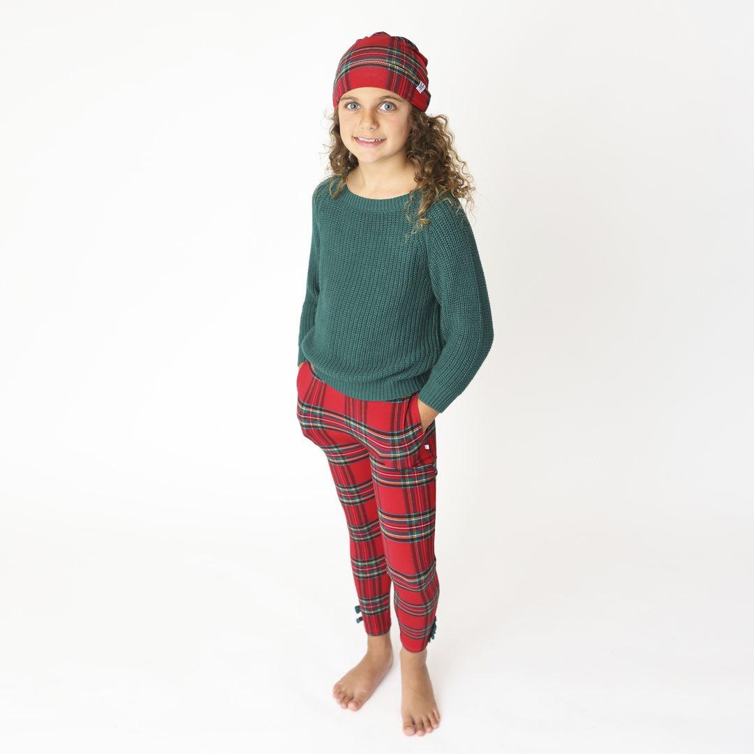 Hanlyn Holiday Plaid Little Bamboo Leggings
