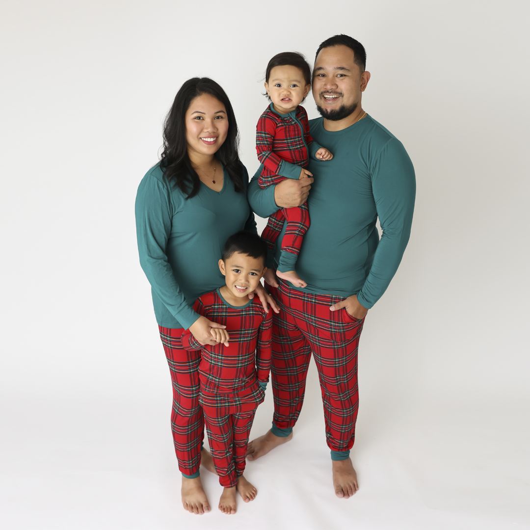 Hanlyn Holiday Plaid Convertible Romper