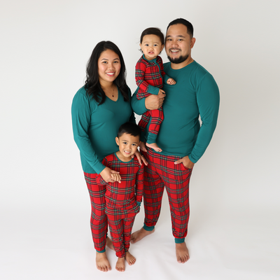 Hanlyn Holiday Plaid Convertible Romper