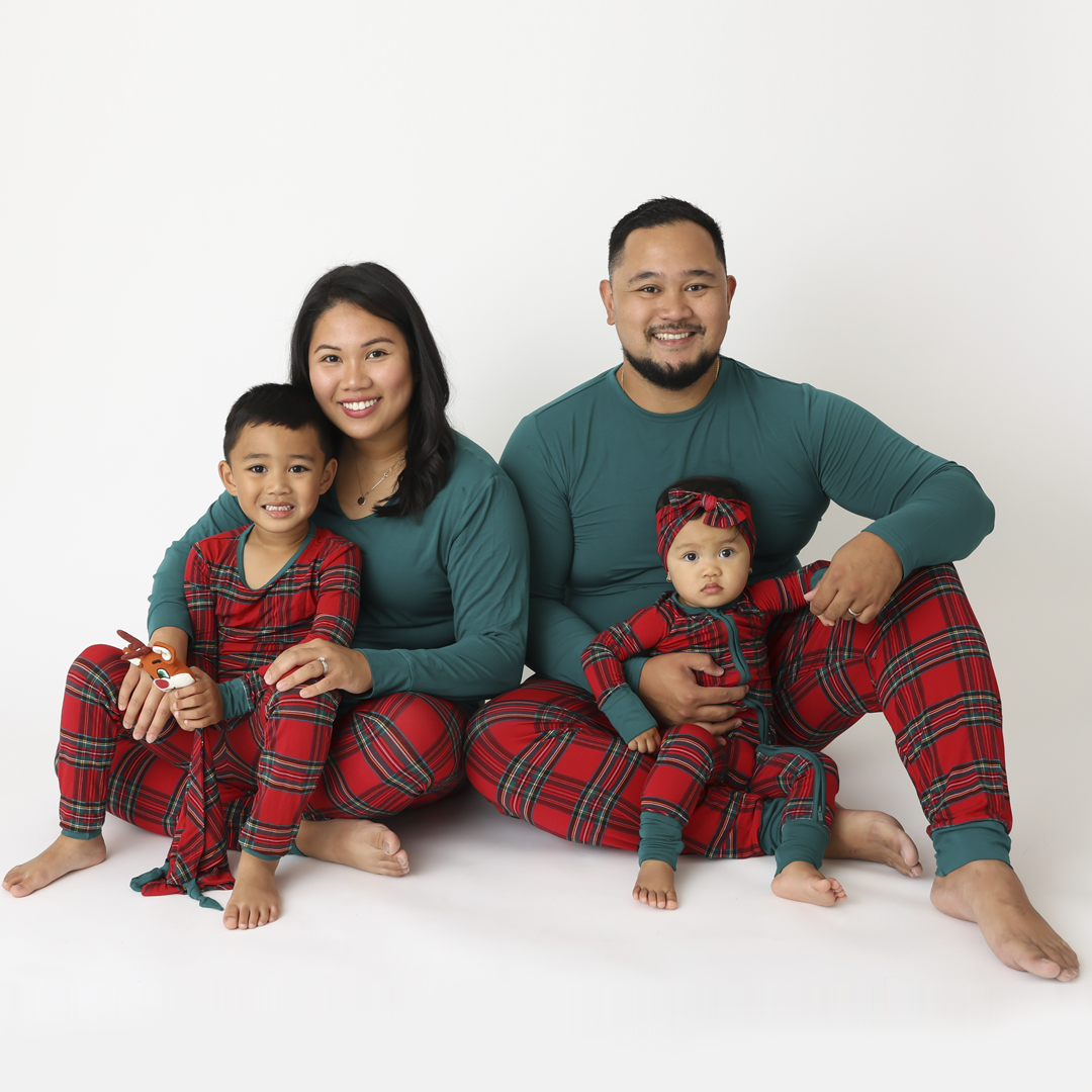 Hanlyn Holiday Plaid Mens JOGGER Lounge Set