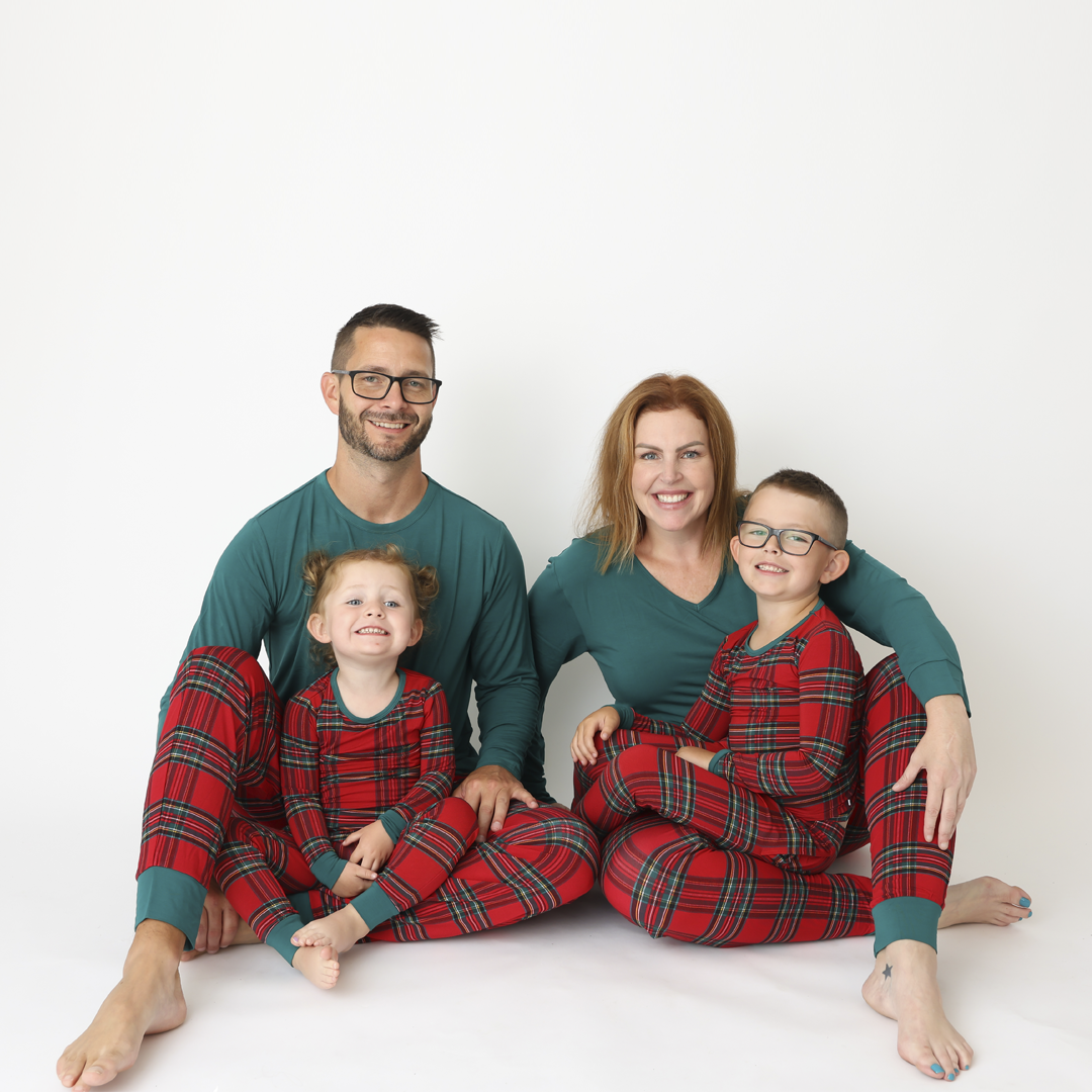 Hanlyn Holiday Plaid Mens JOGGER Lounge Set