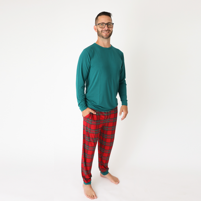 Hanlyn Holiday Plaid Mens JOGGER Lounge Set