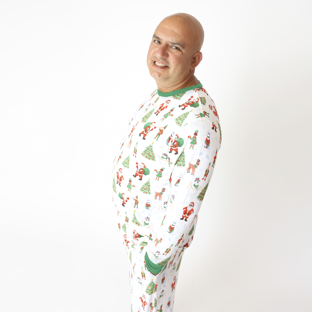 Retro Christmas Mens Two Piece Lounge Set