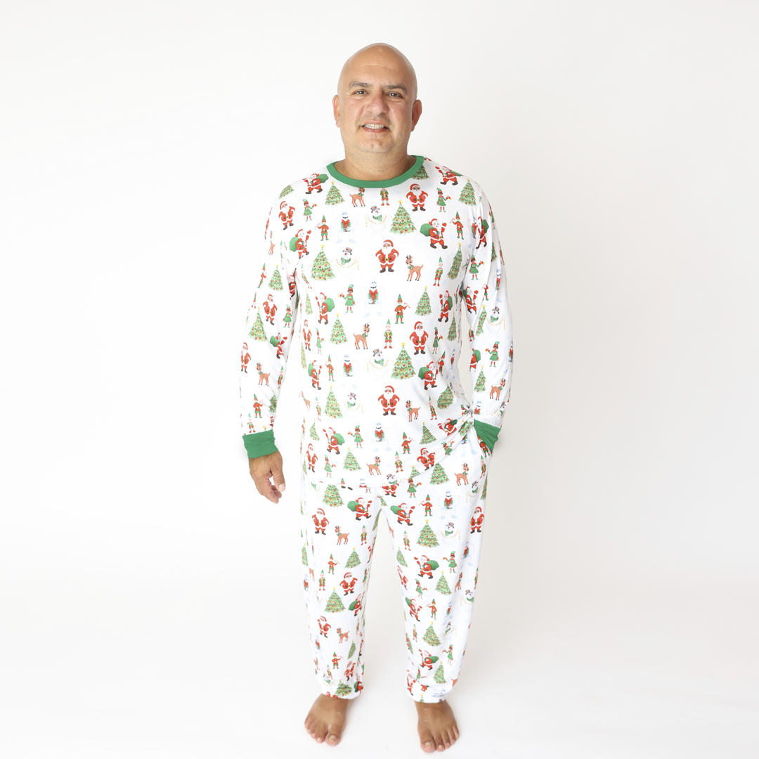 Retro Christmas Mens Two Piece Lounge Set