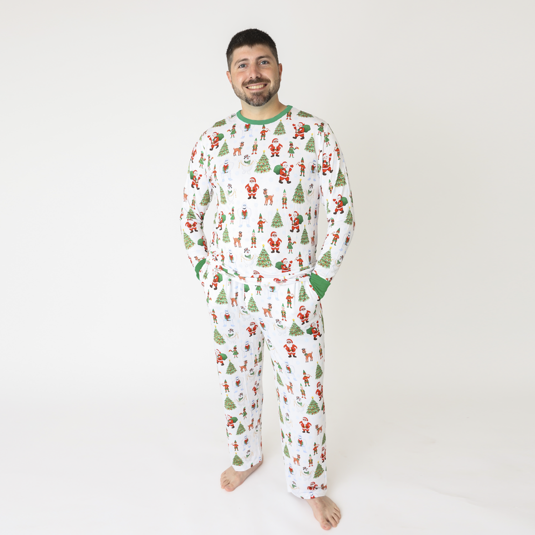 Retro Christmas Mens Two Piece Lounge Set