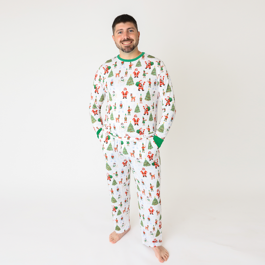 Retro Christmas Mens Two Piece Lounge Set