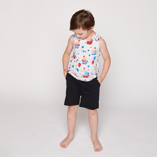 Black Terry Shorts