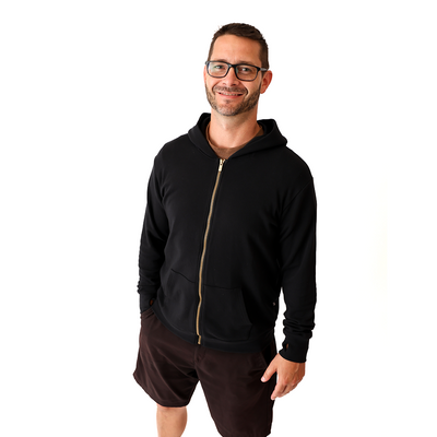 Black Adult Full Zip Hoodie
