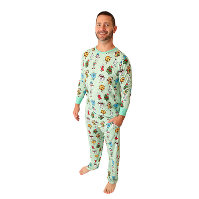 Chillin' With My Snowmies Men's Two Piece Lounge Set