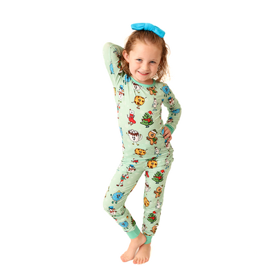 Chillin' With My Snowmies Kids Two Piece Lounge Set