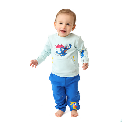 SUPER Grover Kids Crewneck Tracksuit | Sesame Street