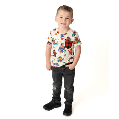 Dam Good Catch Pocket Henley Short Sleeve Shirt