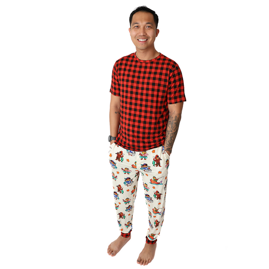 Dam Good Catch Men's Short Sleeve Lounge Set
