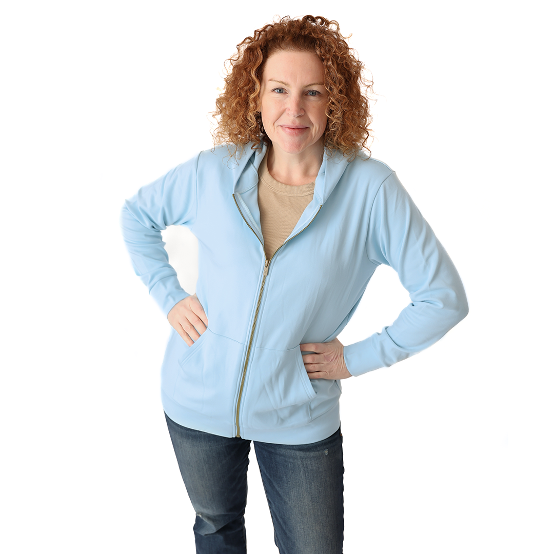 Cloudwater Blue Adult Full-Zip Hoodie