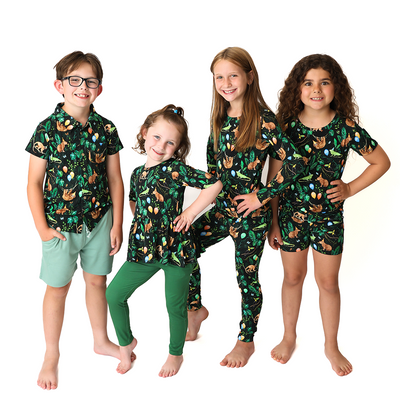 Party Animals 3/4 Sleeve Peplum with Leggings