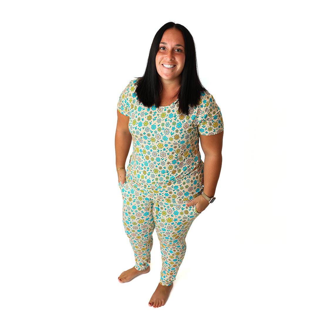 Sunny Daze Ladies Short Sleeve PJ Set