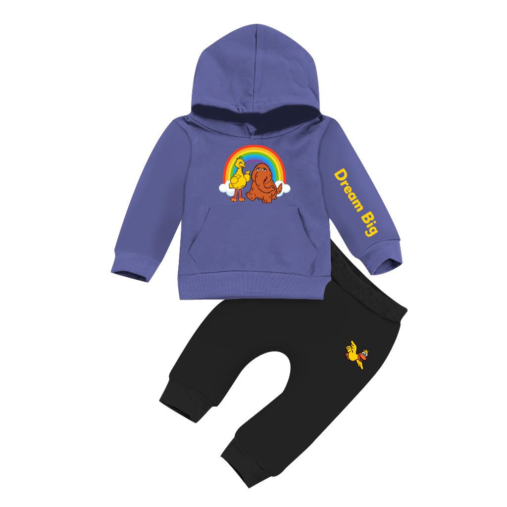 Big Bird & Snuffy Kids Hooded Tracksuit | Sesame Street