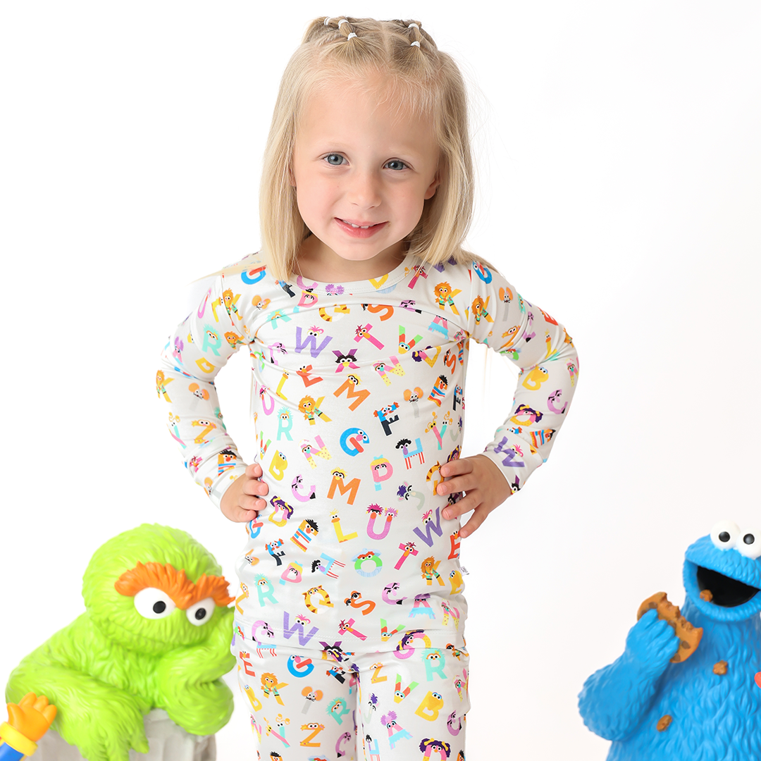 The Monster ABC's Kids Two Piece Lounge Set | Sesame Street