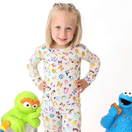 The Monster ABC's Kids Two Piece Lounge Set | Sesame Street