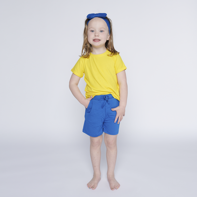 Classic Blue Terry Shorts