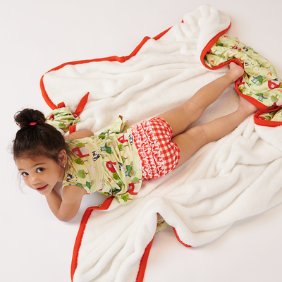 Workin' On The Farm Peplum Ruffled Bummie Set