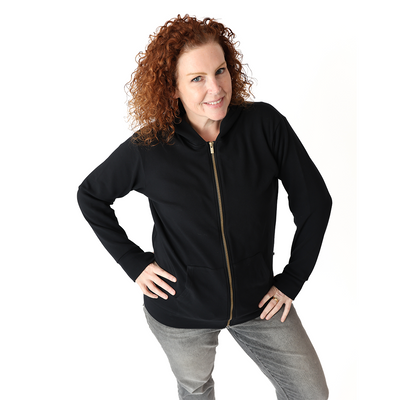 Black Adult Full Zip Hoodie