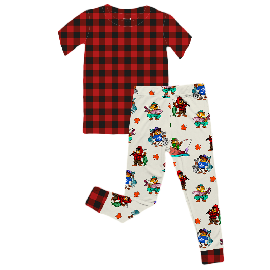 Dam Good Catch Men's Short Sleeve Lounge Set