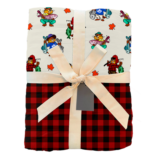 Dam Good Catch QUILTED Family Blanket (85x65)