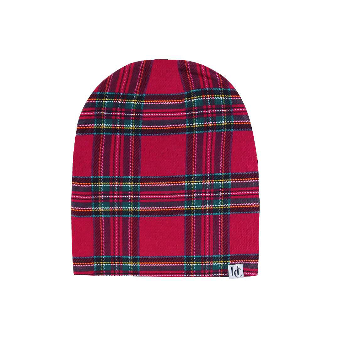 Hanlyn Holiday Plaid Slouchy Beanie