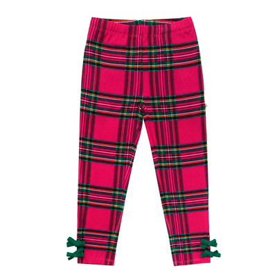 Hanlyn Holiday Plaid Little Bamboo Leggings