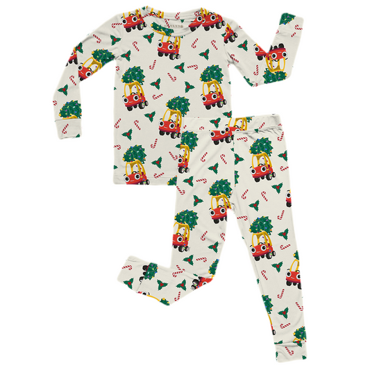 Holiday Joyride Ladies Ribbed PJ Set | Little Tikes™