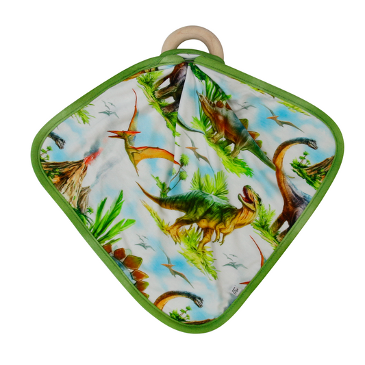 Classic Jurassic Lovey With Teething Ring
