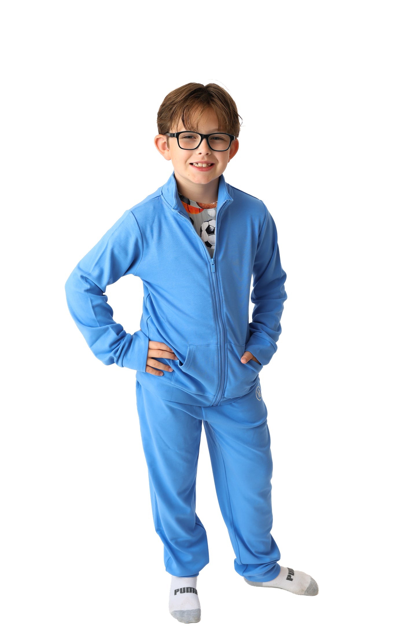Out Of The Blue Kids Full-Zip Funnel-Neck Sweatshirt