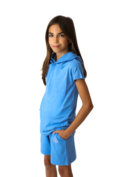 Out Of The Blue Kids Short Sleeve Hoodie & Shorts Tracksuit