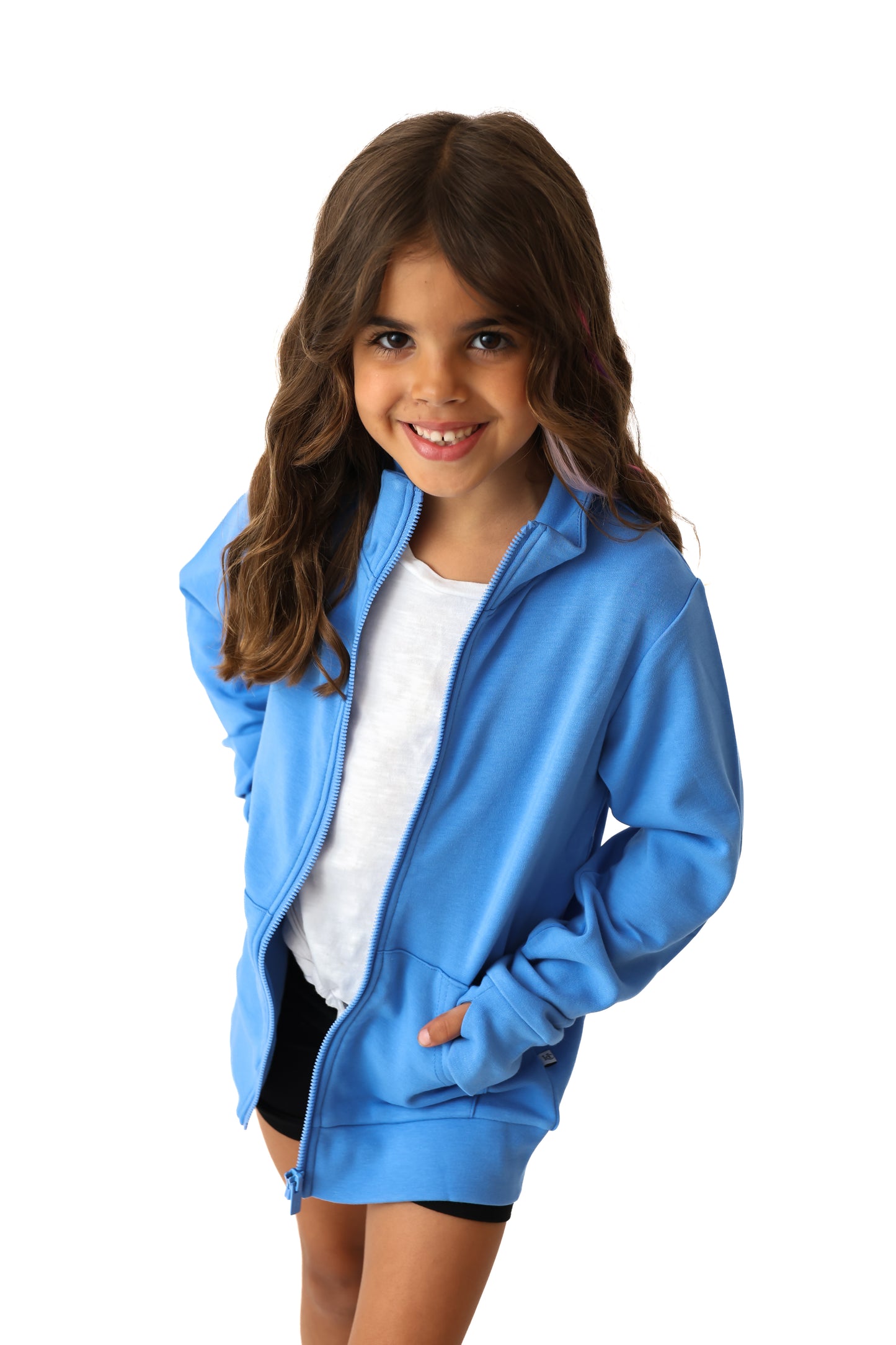 Out Of The Blue Kids Full-Zip Funnel-Neck Sweatshirt