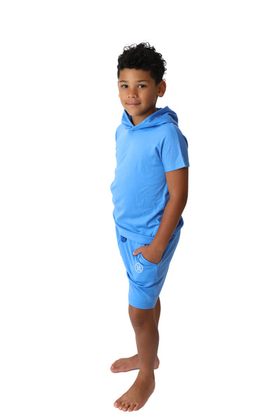 Out Of The Blue Kids Short Sleeve Hoodie & Shorts Tracksuit