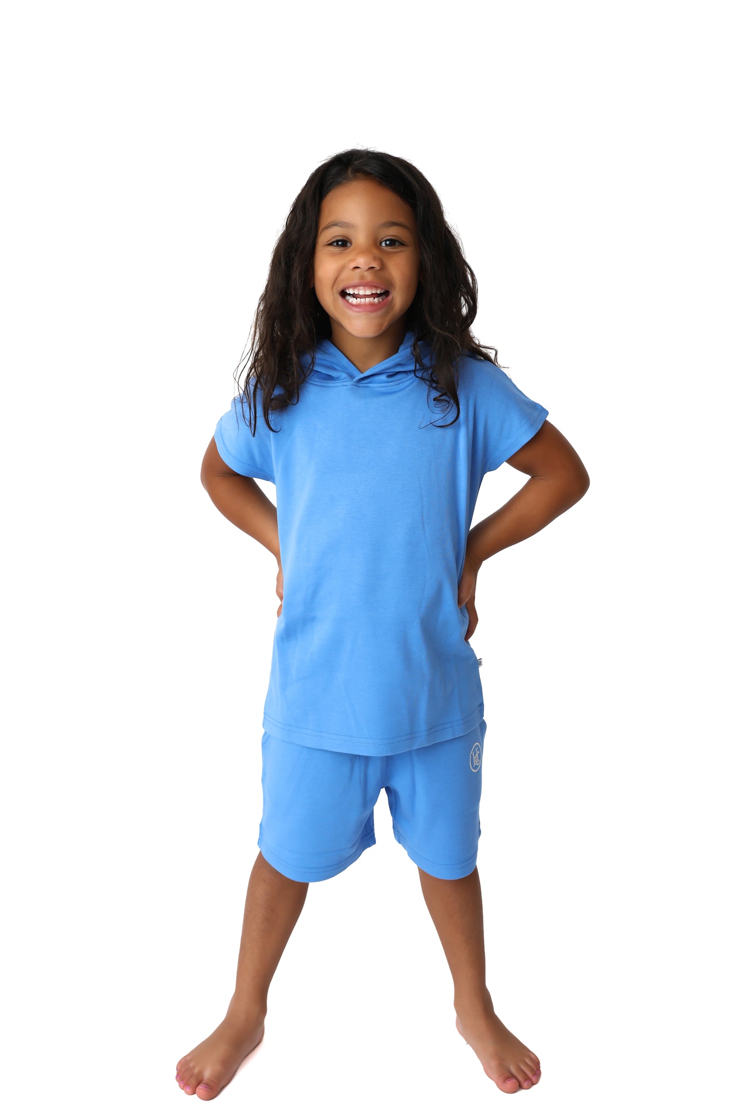 Out Of The Blue Kids Short Sleeve Hoodie & Shorts Tracksuit