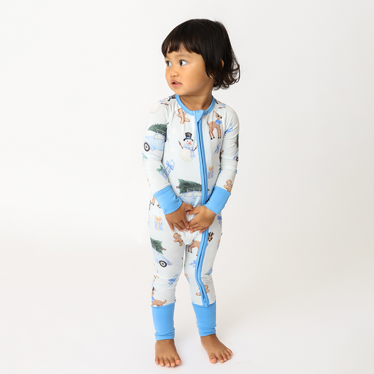 Winter Wonderland BLUE Convertible Romper