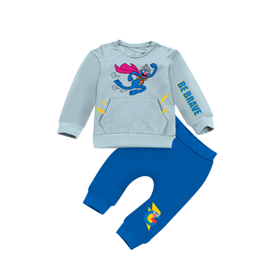 SUPER Grover Kids Crewneck Tracksuit | Sesame Street