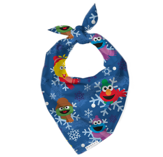 Sesame Snowflakes Animal Bandana | Sesame Street