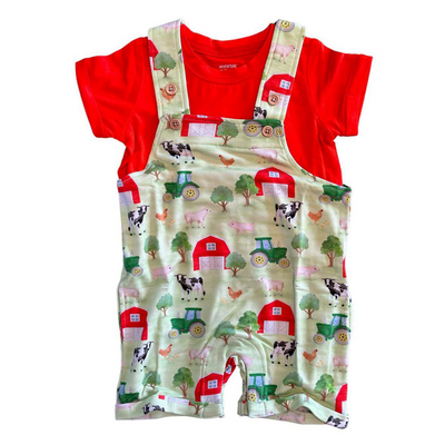 Workin' On The Farm Little Short Overalls