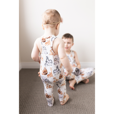 Baby Mine Racerback Kids Tank Overalls